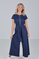 Tordis råtøff jumpsuit i blå denim