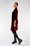 Elli kjole babycord bourdeaux