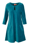 Margrete petrol babycord tunika