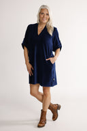 Alva Navy Blue Everyday Dress