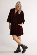 Alva Burgundy Everyday Dress