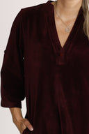 Alva Burgundy Everyday Dress