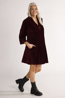 Alva Burgundy Everyday Dress