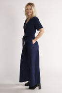 Anette jumpsuit in dark blue denim