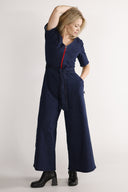 Anette jumpsuit in dark blue denim