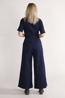 Anette jumpsuit in dark blue denim