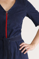 Anette jumpsuit in dark blue denim