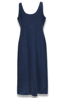 Aurora navy linen dress