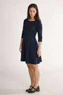 Aurora navy jersey dress