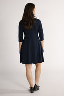 Aurora navy jersey dress