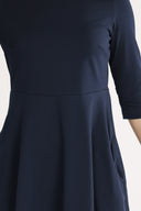 Aurora navy jersey dress