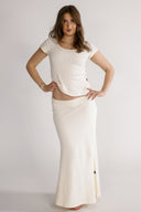 Tamara cream-colored skirt