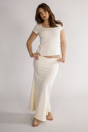 Tamara cream-colored skirt