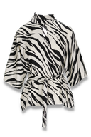 Bekka blouse black and white zebra