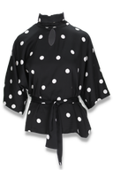 Bekka blouse black and white