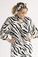 Bekka blouse black and white zebra