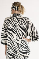Bekka blouse black and white zebra