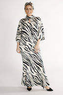 Bekka blouse black and white zebra