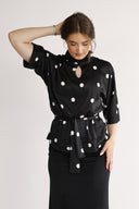 Bekka blouse black and white