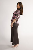 Bekka blouse brown and pink zebra