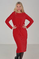Chloe red babycord dress