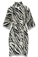 Cornelia dress black and white zebra