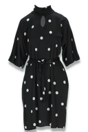 Cornelia dress black and white dots
