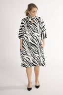 Cornelia dress black and white zebra