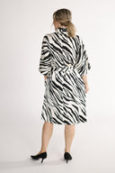 Cornelia dress black and white zebra