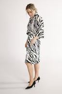 Cornelia dress black and white zebra