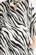 Cornelia dress black and white zebra