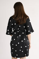 Cornelia dress black and white dots