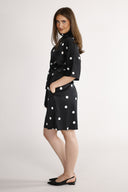 Cornelia dress black and white dots