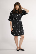 Cornelia dress black and white dots