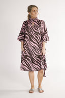 Cornelia dress brown and pink zebra