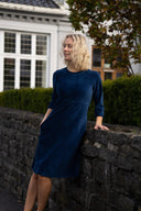 Evita navy blue baby corduroy dress