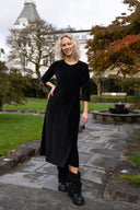 Pippi black baby corduroy dress
