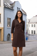 Olaug brown short dress