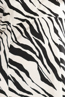 Dalia short black and white zebra dress