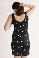 Dalia dress black and white polka dot