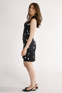 Dalia dress black and white polka dot