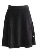 Dara black babycord skirt