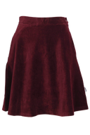 Dara burgundy babycord skirt