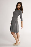 Denise's gray dress