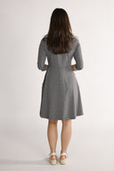 Denise's gray dress