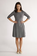 Denise's gray dress
