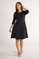 Denise's black dress