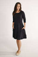 Denise's black dress