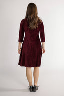 Elli burgundy babycord dress