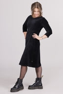 Evita black baby corduroy dress